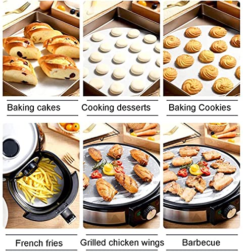 Non-Stick Round Parchment Paper- 6 Inch - 100 Eco-Friendly Pack - Baking Paper Liners For Round Cake Pans Circle Cheesecake, Cooking, Air Fryer #TOP5