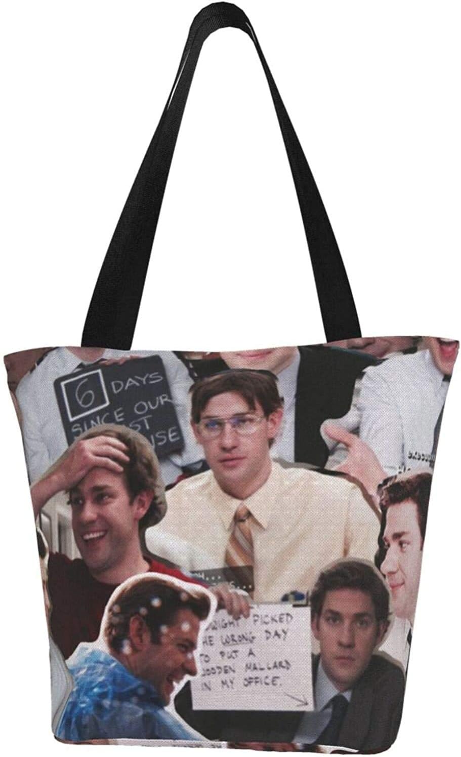 Jim Halpert Office Canvas Tote Bag With Zipper And Inner