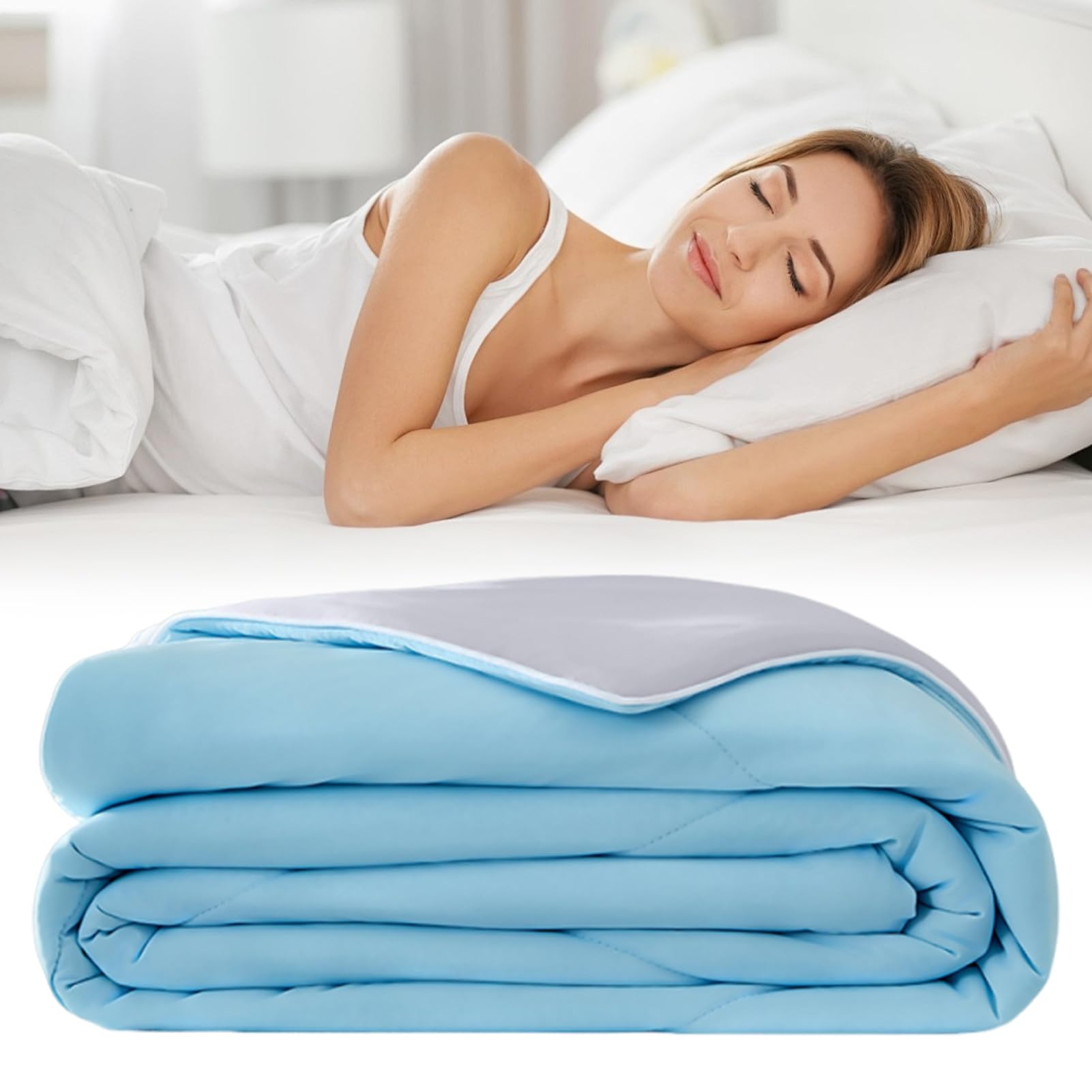 Generico CopriRinfrescante Coperta da | Leggera per Tutto l'Anno Ideale Soggiorno Camera da Viaggi Campeggio