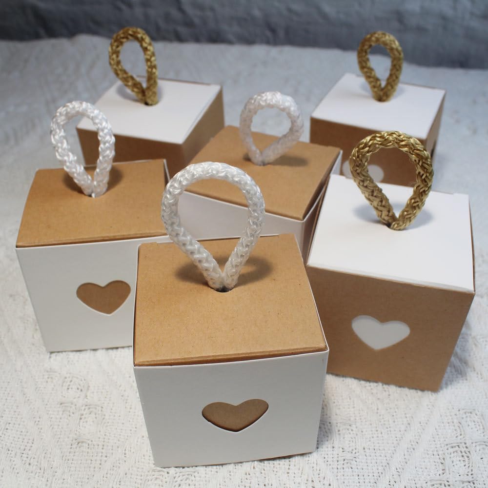 20-100 pièces 5,5x5,5 cm boîtes à collations en Papier décoratives, boîtes de friandises polyvalentes pour Les fêtes d'anniversaire d'enfants, Les Mariages de Noël et Les Vacances