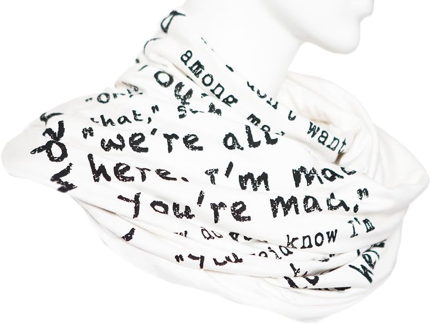 Alice in Wonderland Book Scarf