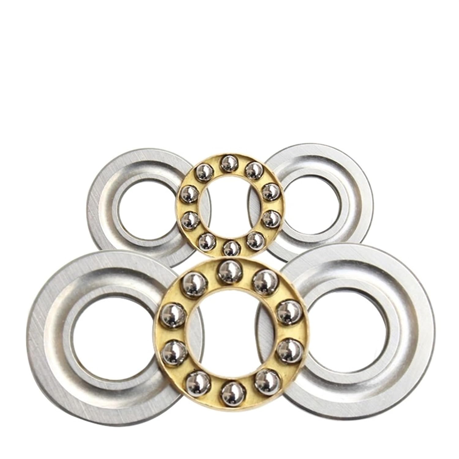 Micro Flat Thrust Ball Bearing F12-21M 12x21x5 Precision Bearings (Size : 10Pcs, Style : F12-21M 12x21x5)