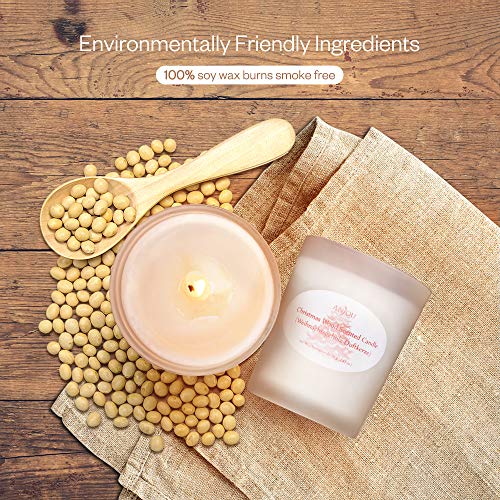 Anjou Scented Candle 6 Pack Gift Set, Aromatherapy Set of Fragrance Soy Wax, 15 Hours Burn Time Per Cup, 6 x 70 g for Stress Relief, Christmas Gift