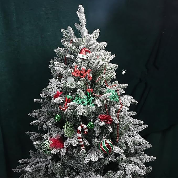 Set di Ornamenti Natalizi a Forma di Caramella Colorati 73 Pz，T