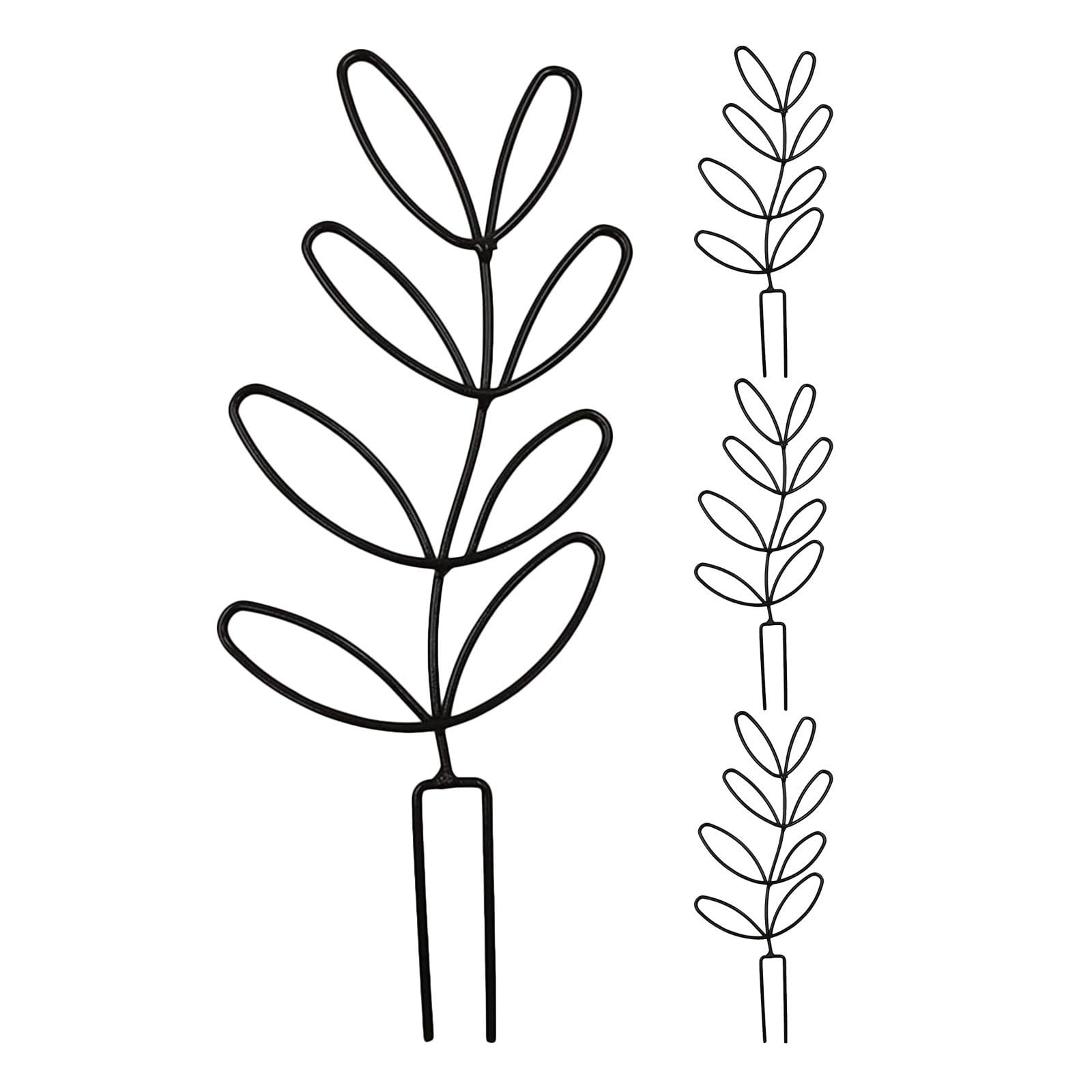 Treillis à feuilles vertes support métallique plantes grimpantes pot intérieur extérieur