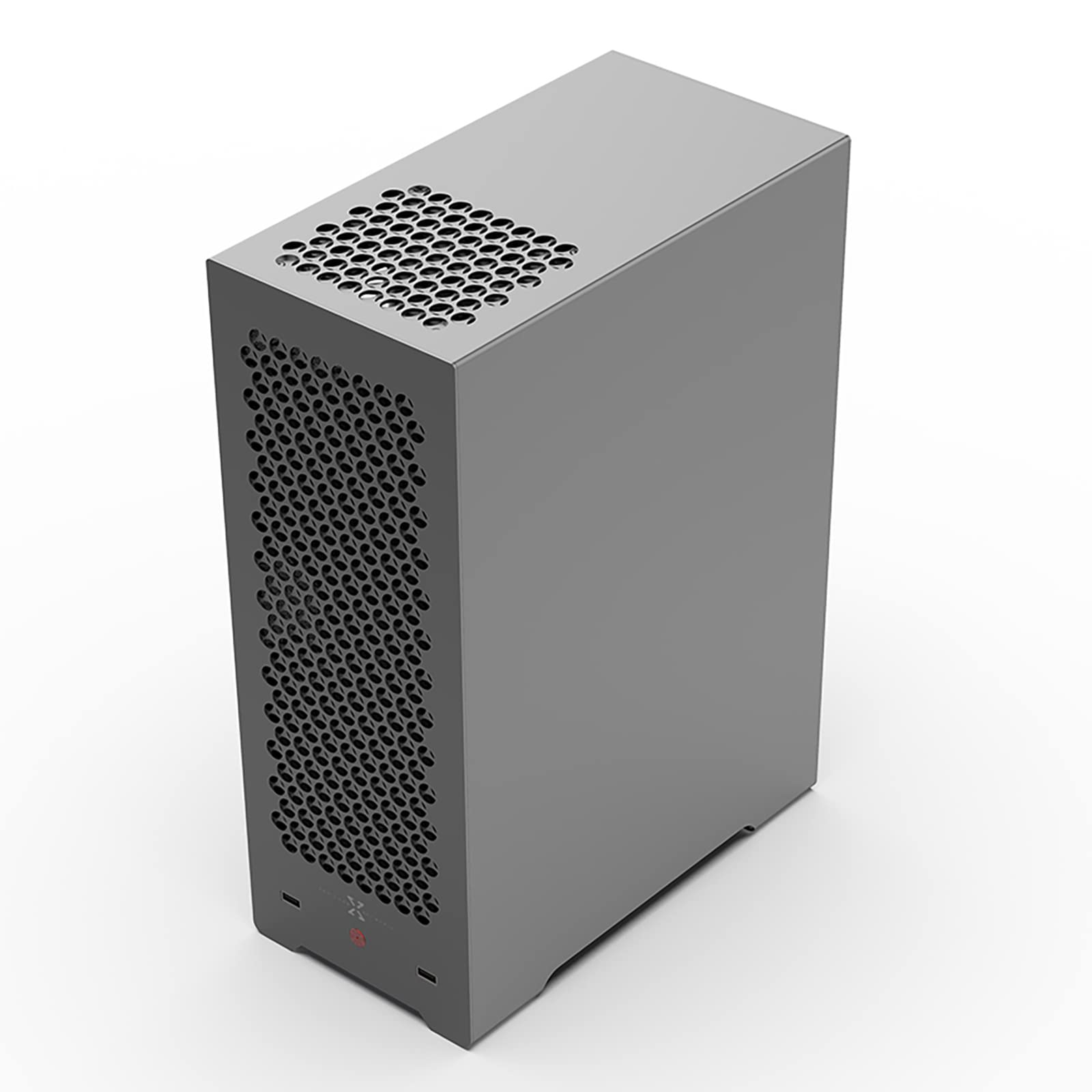MATX Case Aluminum, Mid Tower PC case Supporting ATX PSU, Desktop DIY