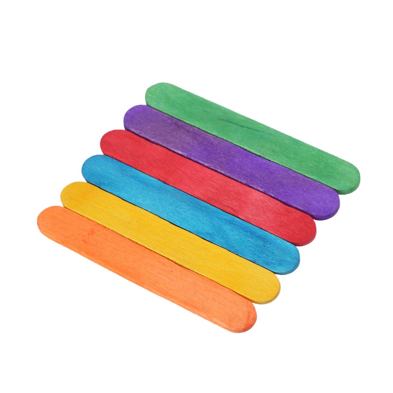 LIFKOME 50Pcs DIY Wooden Craft Sticks Ice Cream Sticks for Creative Projects Art and Building Models Timber Sticks for Fun Activities
