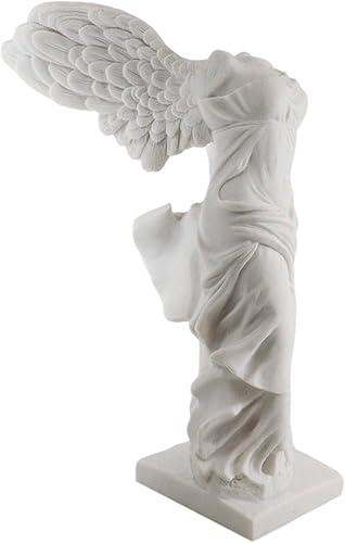 Miniatura 4 de Ebros - Estatua de victoria de samotracia con alas grandes, 10.5 pulgadas de alto, diosa griega romana, figura de Victoria de Samotracia,