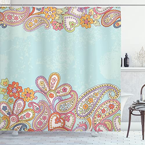 Ambesonne Floral Paisley Traditional Shower Curtain #TOP4