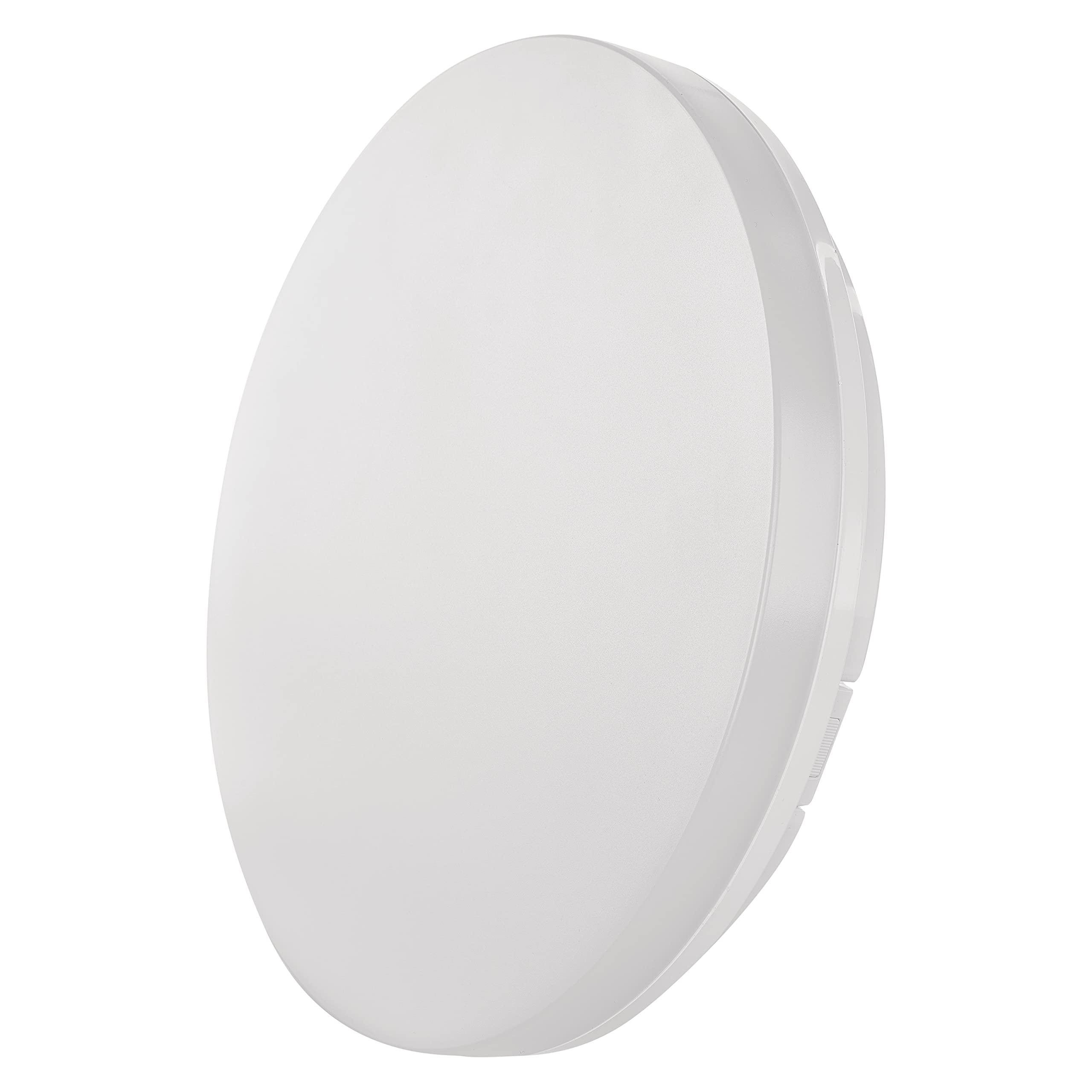 EMOS LED-Deckenleuchte TORI 24 W mit MW-Sensor, wasserdicht für Außen und Innen, Helligkeit 2400 lm, neutralweiß 4000K, Deckenlampe für Flur, Bad, Küche, Balkon, Terrasse, rund, 33 cm, ZM4329
