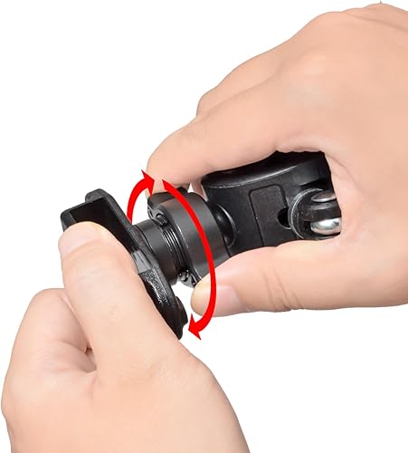 Miniatura 8 de UAYESOK Soporte de manillar de radio de mano para bicicleta/motocicleta, soporte de abrazadera para carril de agarre para Ham HT, Walkie Talkie,