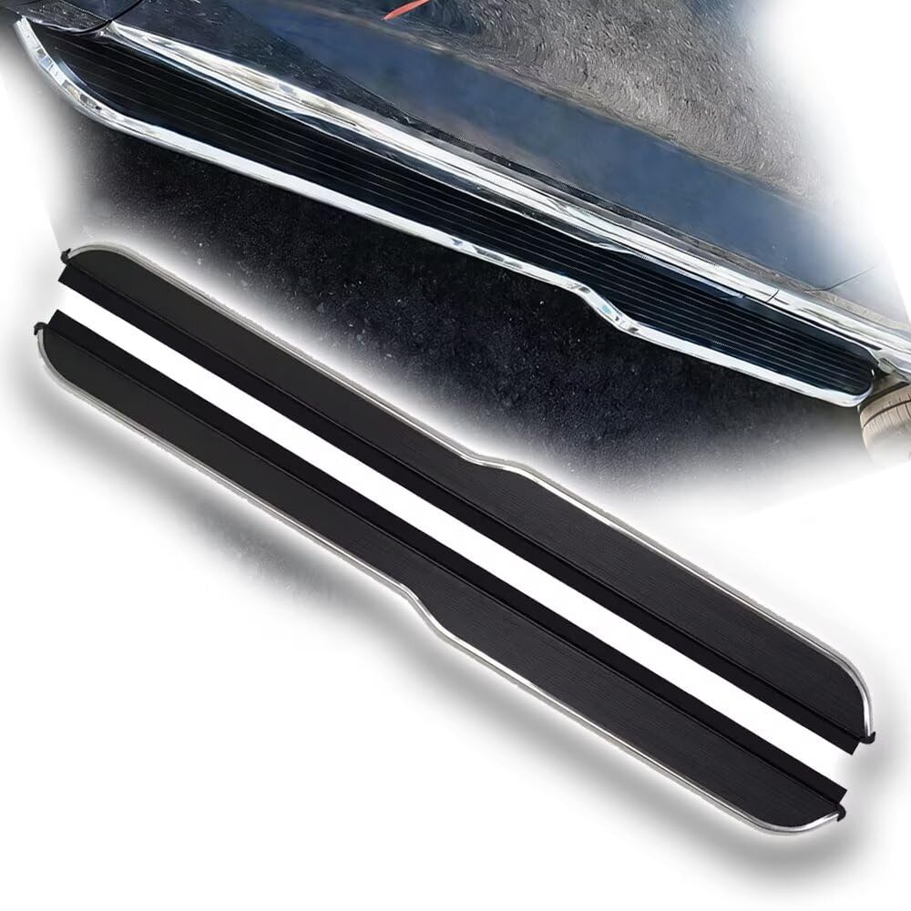 Running Boards fit for Audi Q7 2006-2015,2PCs Aluminum Fixed Side Steps | No Drill Bolt-On Kit | DIY Project SUV Rail Board Accessories Black (HBWDXT)