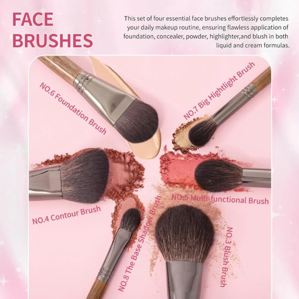 Make up Pinsel Set Make-up Pinsel für Foundation Gesicht Lidschatten Make-up