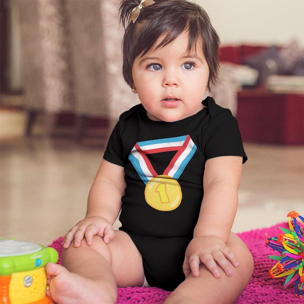 Cute Rascals Baby Bodysuit Medal Birthday 1 Girly Others Funny Boy & Girl Baby Clothes Cotton