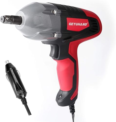 Miniatura 7 de Llave de impacto eléctrica de 1/2 pulgada y 12 voltios, 400 N.M, 300 pies-libras, par máximo con accionamiento cuadrado fuerte de 1/2 pulgada, kit