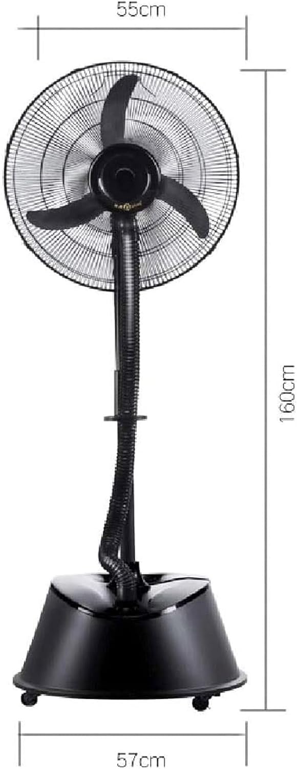Sunny Fans High-Velocity Misting Cooling Fan, 20 Inches Strong Spray Humidifier Pedestal Oscillating Fan 320W for Industrial and Commercial Warehouse