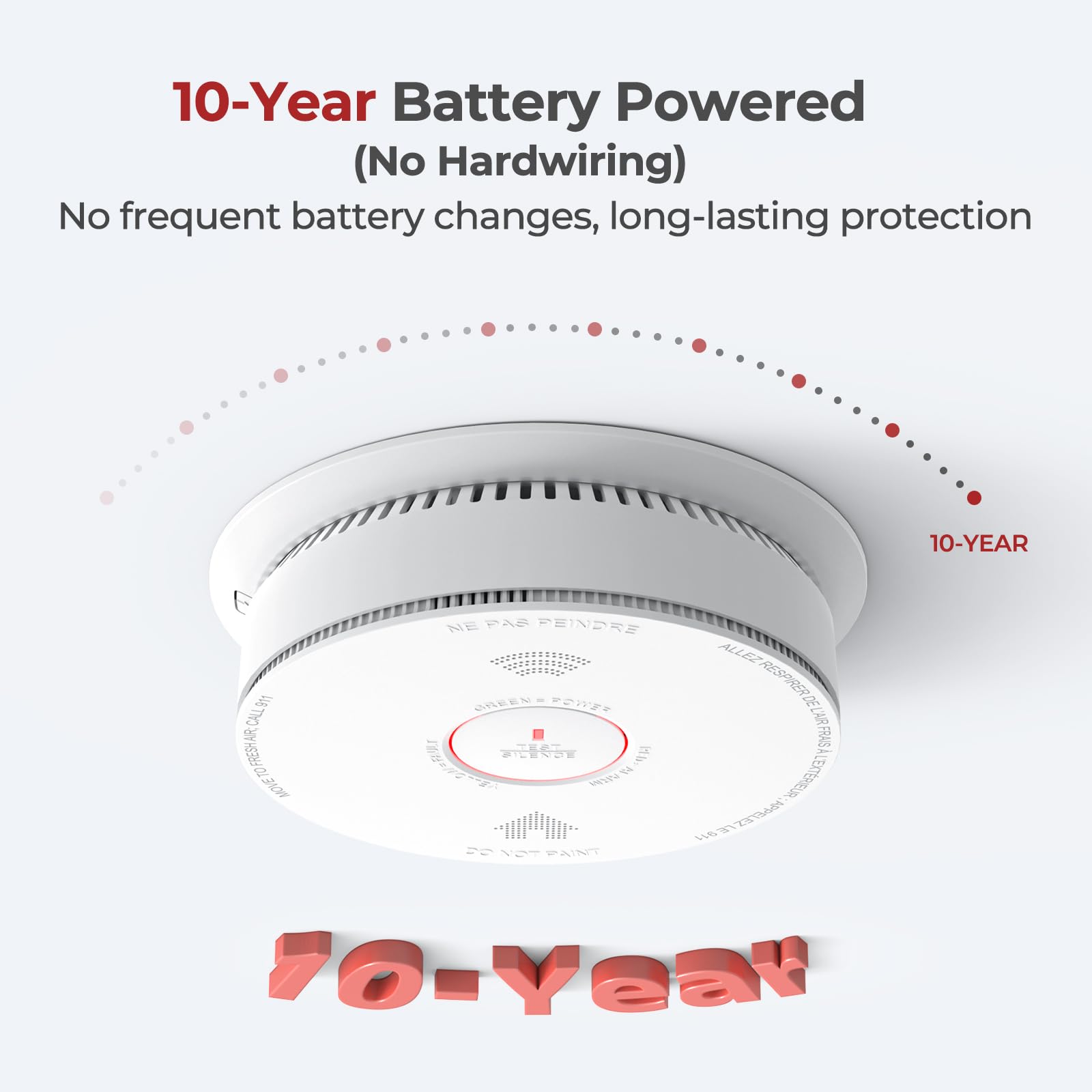 Siterwell 2-in-1 Carbon Monoxide & Smoke Detector Combo -2
