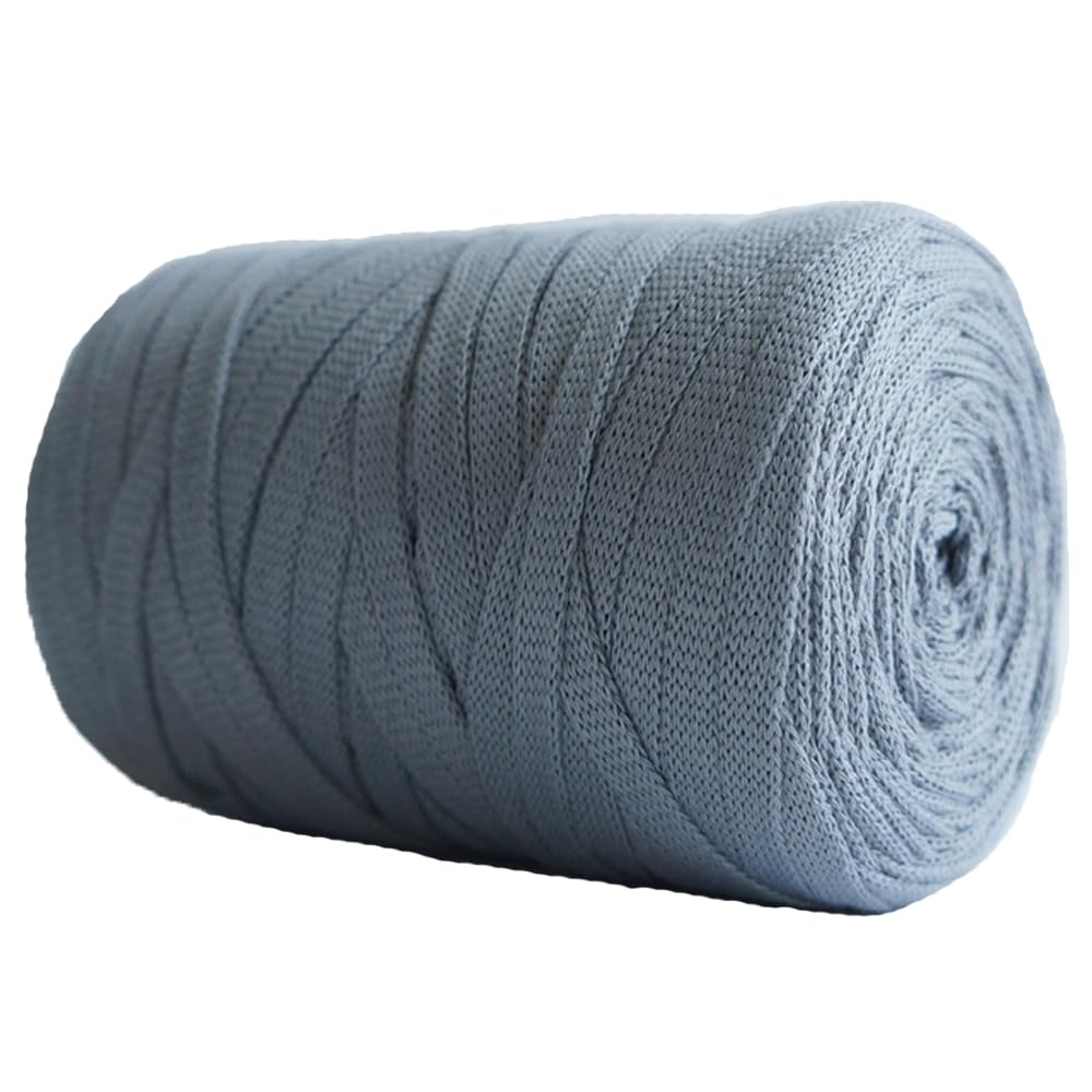 Amazon.com: 250g/109 Yards 6mm Flat Tape Yarn Soft T-Shirt Yarn