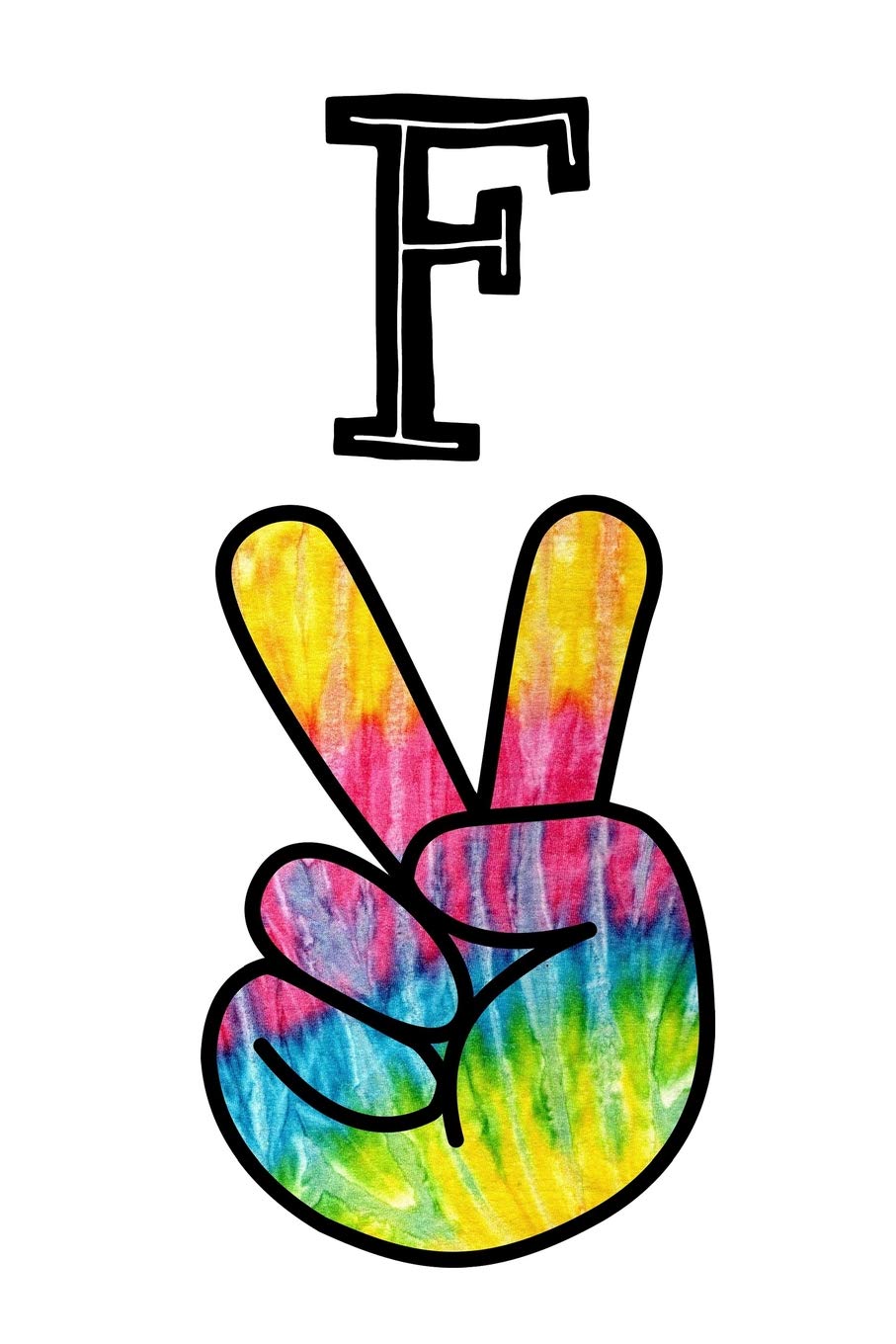 F: Letter F Monogram Journal, Personalized Gift, 6x9 lined blank notebook, 150 pages, journal to write in for journaling, notes, or inspirational quotes, paperback composition book