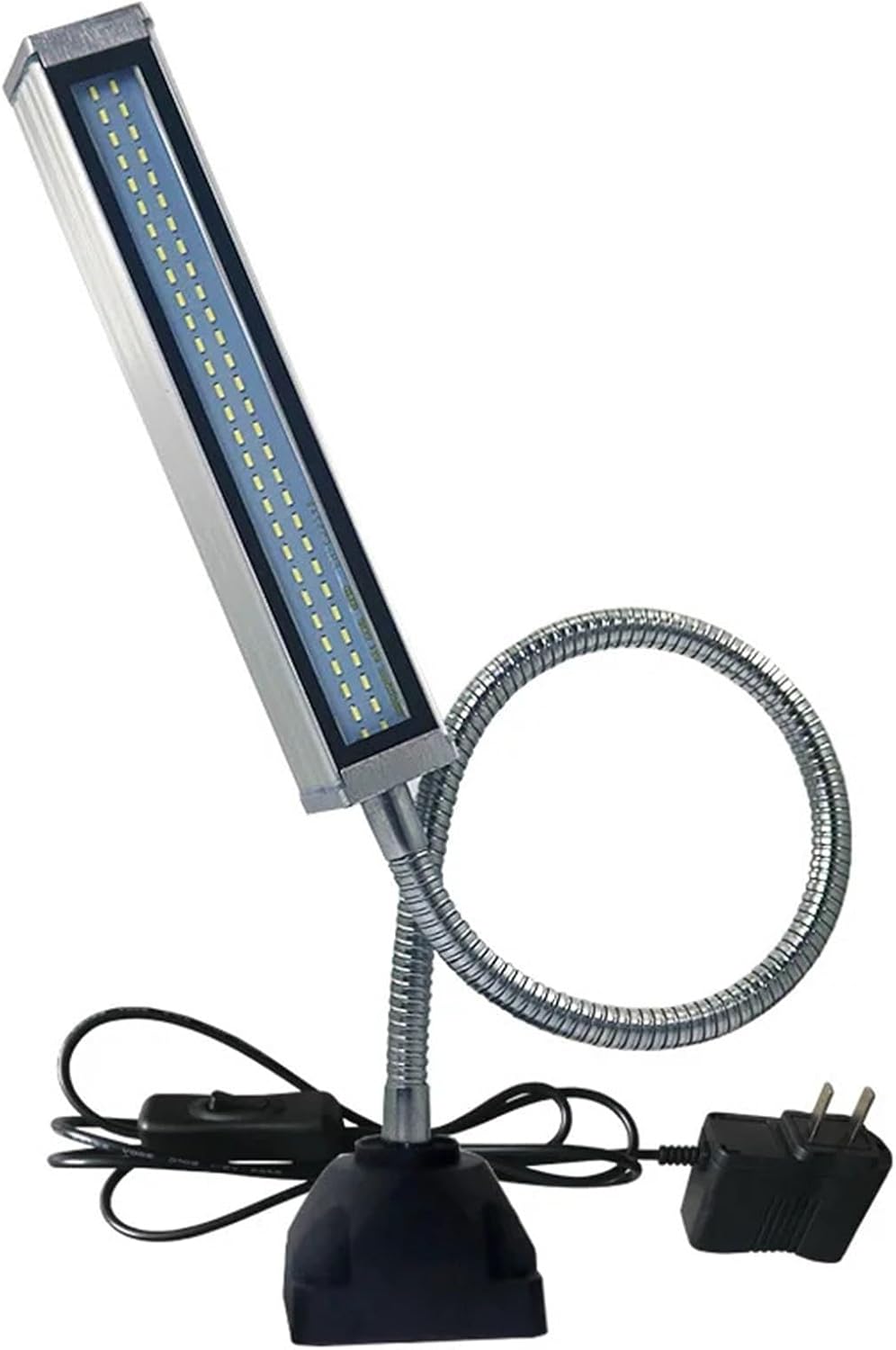 Computerized Numerical Control Workshop Working Lights 400mm Flexible Llong Arm LED Waterproof LED Lndustrial Lamp Aluminum Alloy Light 110-220V(Round Magnetic Base)