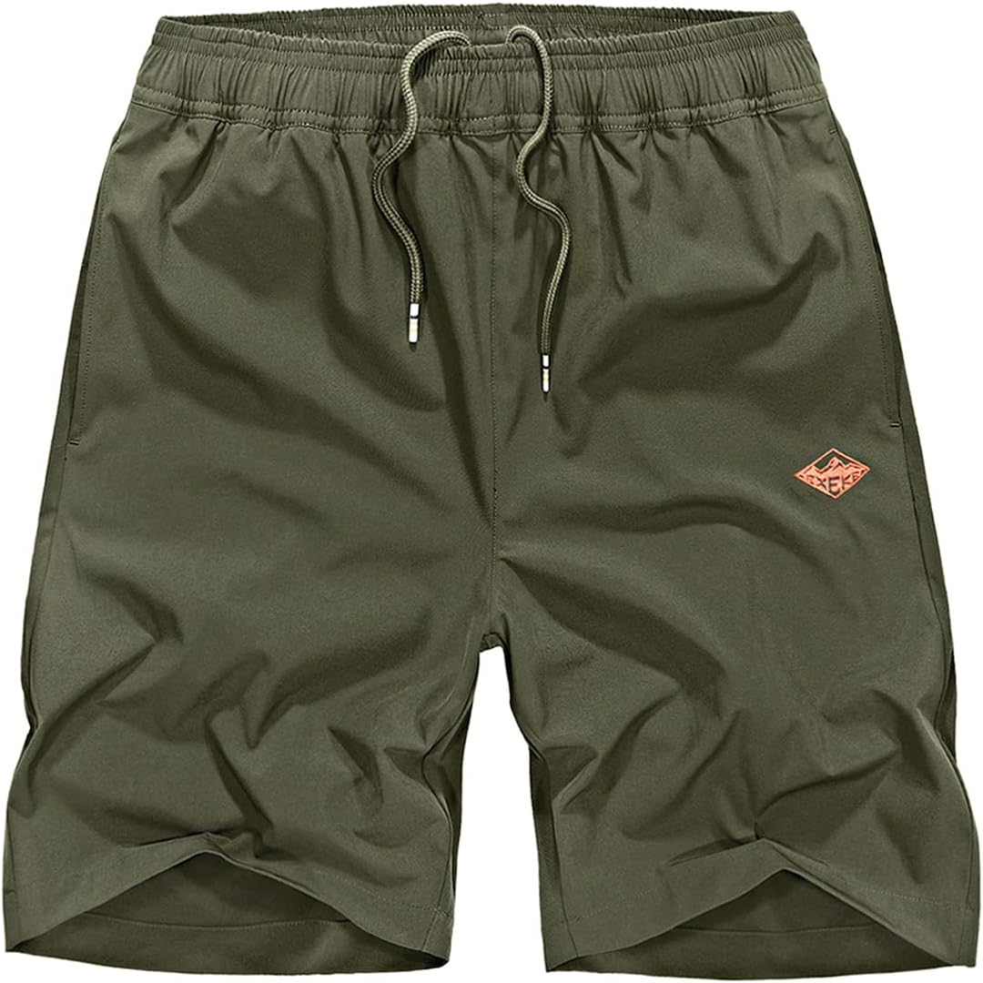Men's Athletic Shorts Quick Dry Running Shorts Lightweight Gym Workout Shorts with Pockets