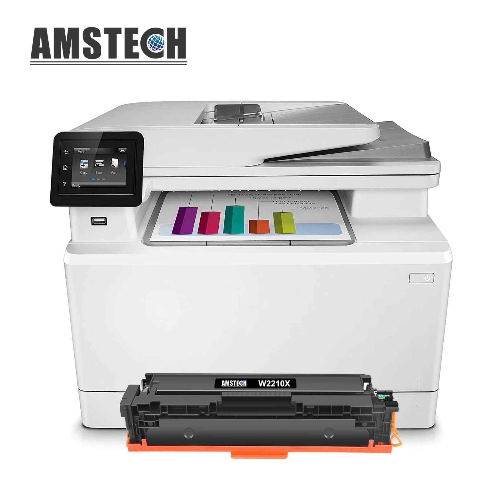 207X 207A Ersatz für HP Color LaserJet Pro MFP M283fdw M283fdn Mit Chip | Kompatibel für Color LaserJet Pro MFP M282nw M255dw M283 M282 M255 W2210X W2211X W2212X W2213X Schwarz Cyan Gelb Magenta 4PK