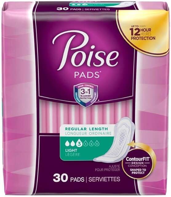 poise pads 3 long length