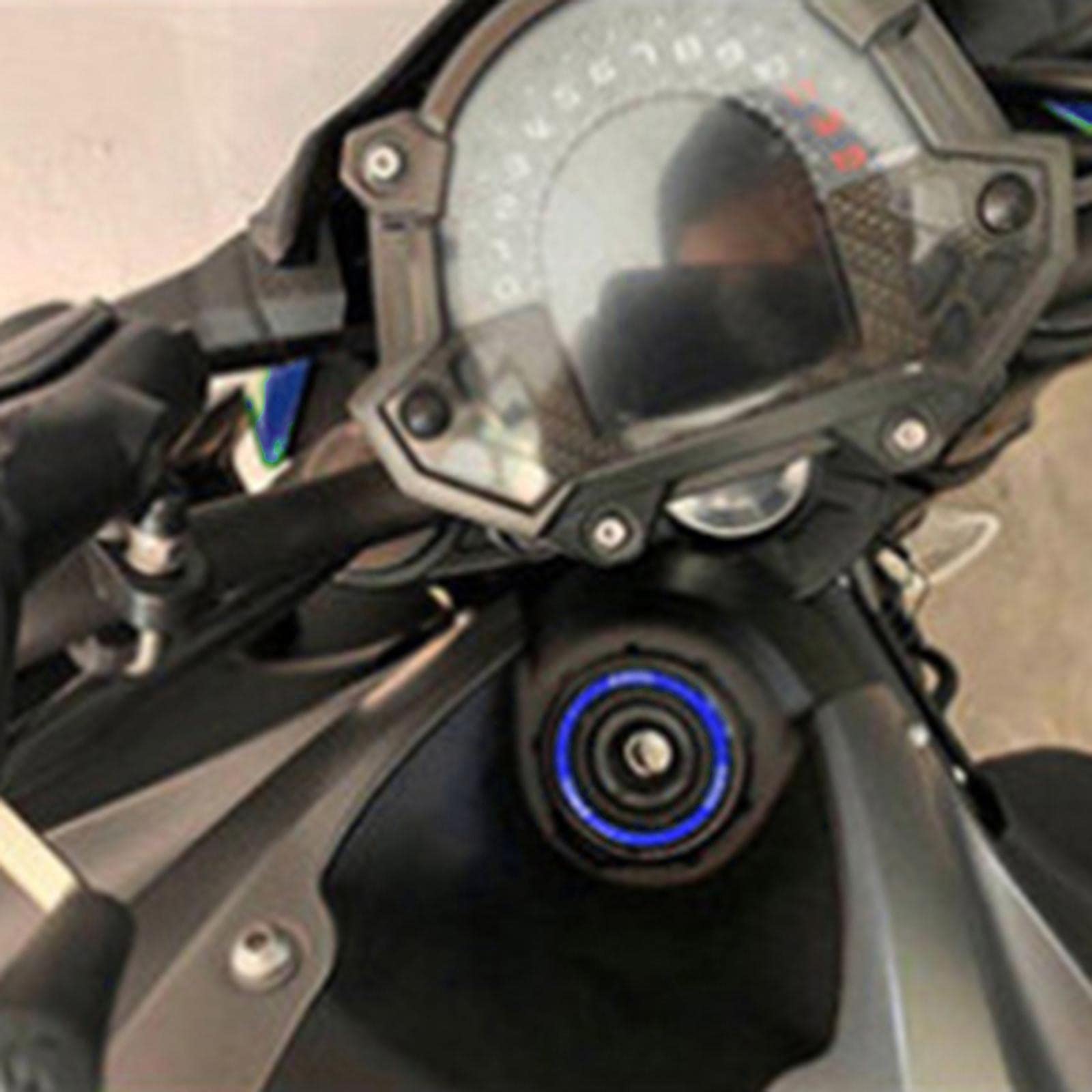 Aswadh Ignition Key Hole Cover Circle Ring for Kawasaki Z900