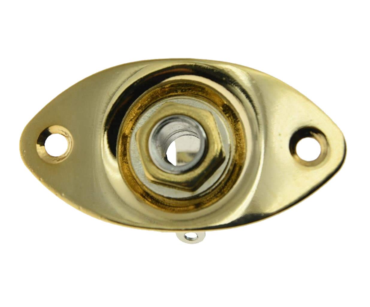 Gold Electric Guitar Jack Plate Oval Jack Socket - Image 2