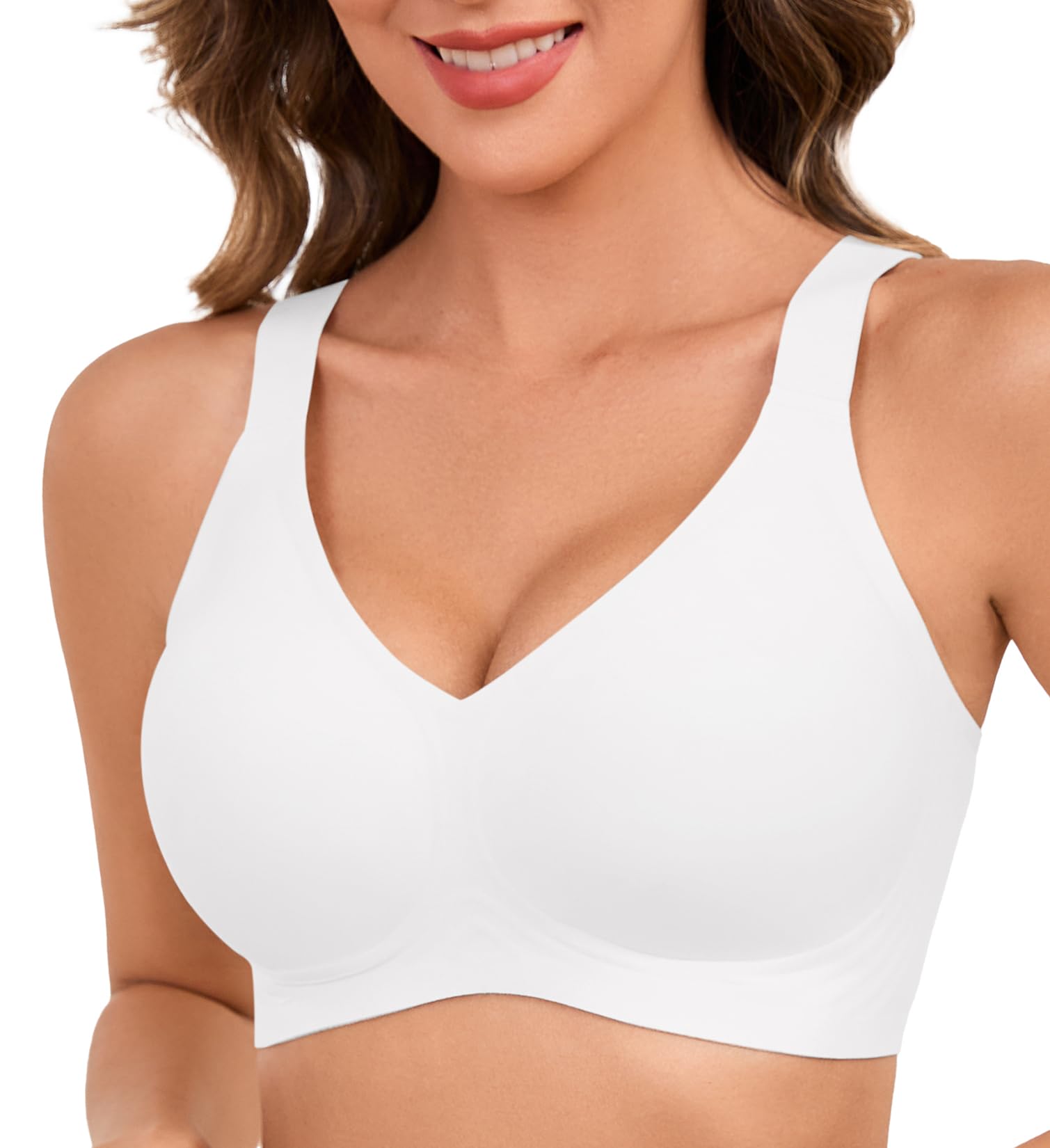 Womens Wireless Bras for Women No Underwire Push Up Bra Seamless Full Coverage Everyday Bras Regular and Plus