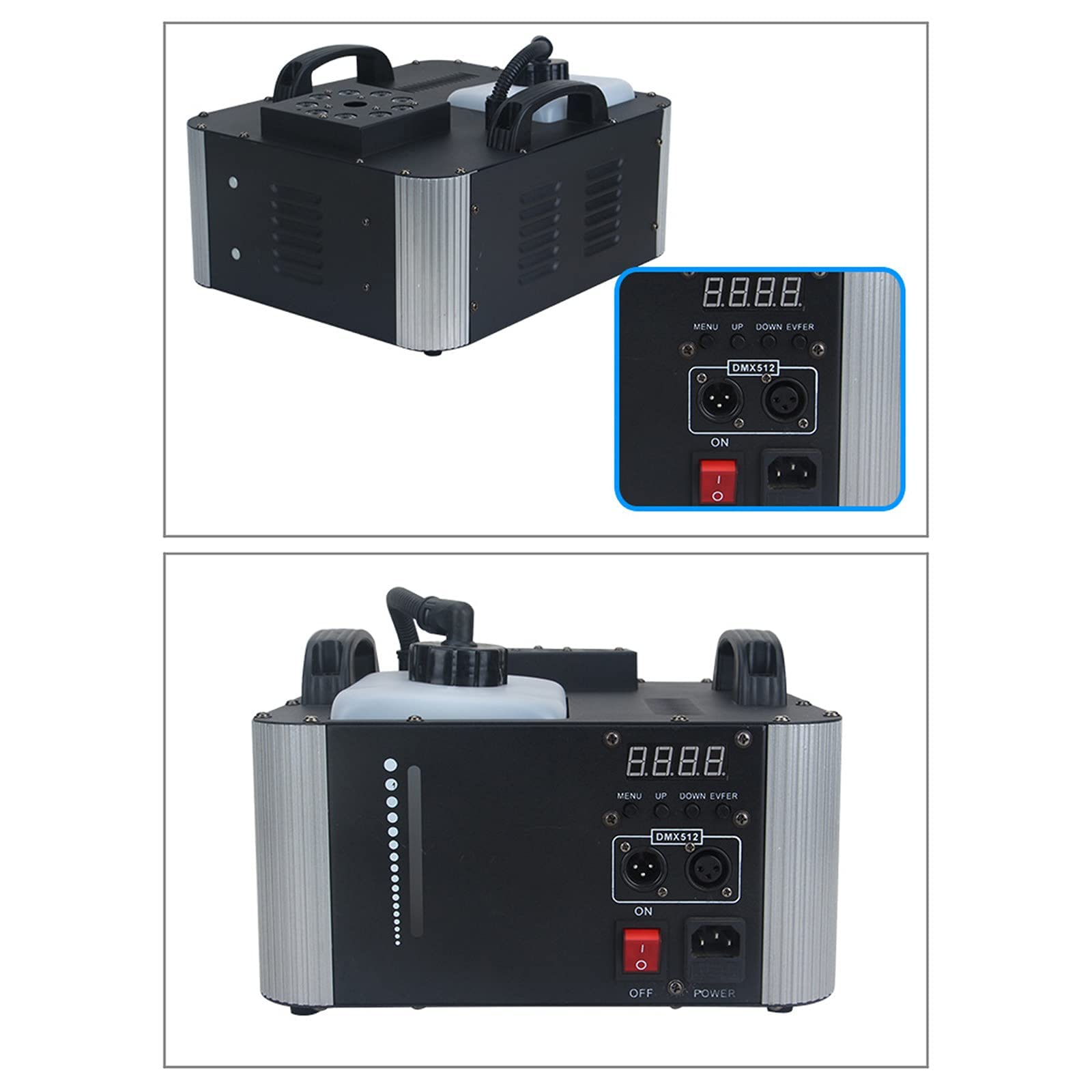 Máquinas de niebla de humo, máquina de niebla de discoteca portátil con luces LED para fiesta en casa, mini máquina de niebla con control remoto inalámbrico para fiesta, boda, escenario, efecto, festi