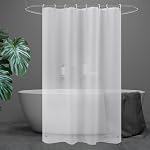 UFRIDAY Extra Long Shower Curtain Liner 72 x 82 inches,Waterproof Frosted PEVA Plastic Shower Curtain with Liner for Bathroom with Magnets and Grommets