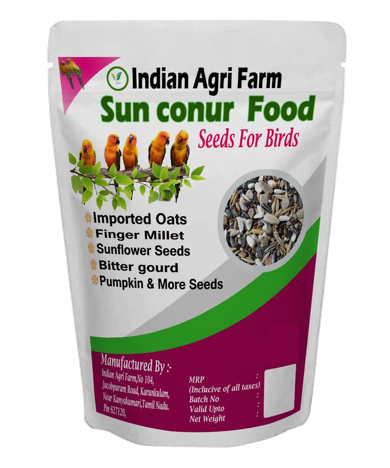 Iagrifarm Sun Conur Bird Food/Mix Seeds - 5 KG - for Pure Natural with Build Immunity System | for All Budgies (B0C2QH26KX) Amazon Price History, Amazon Price Tracker