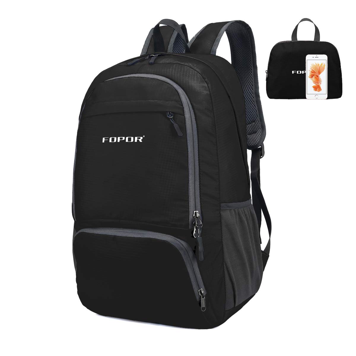 Foldable Lightweight Hiking Daypacks - Water Resistant Packable Backpacks for Outdoor Camping Climbing Trekking Trip Travel