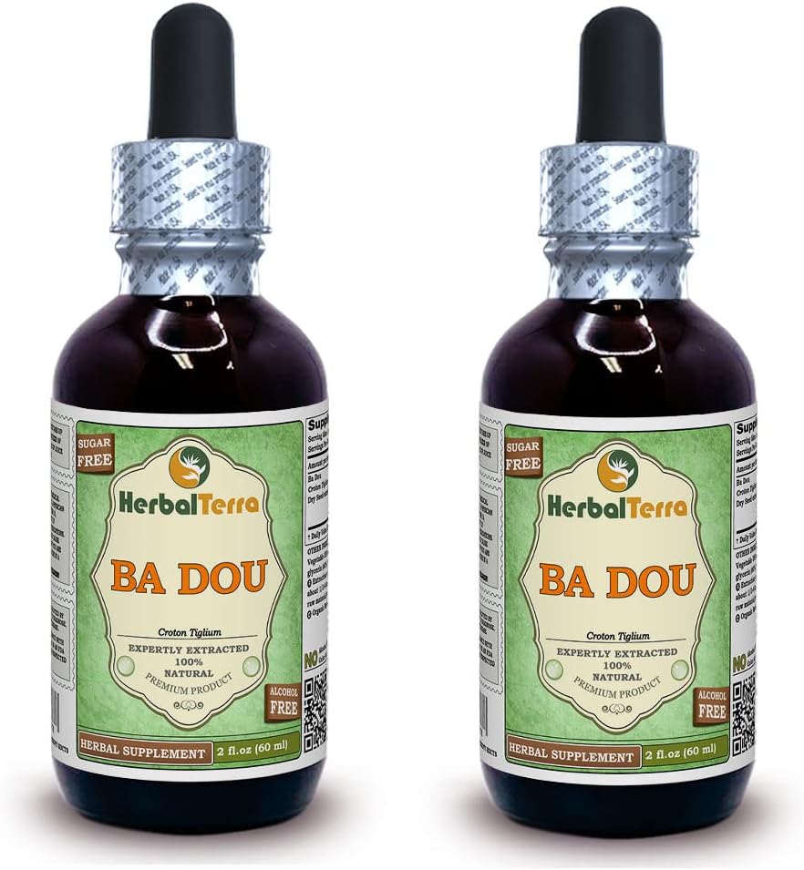 Ba Dou (Croton tiglium) Tincture, Dried Seeds Liquid Extract 2x4 oz