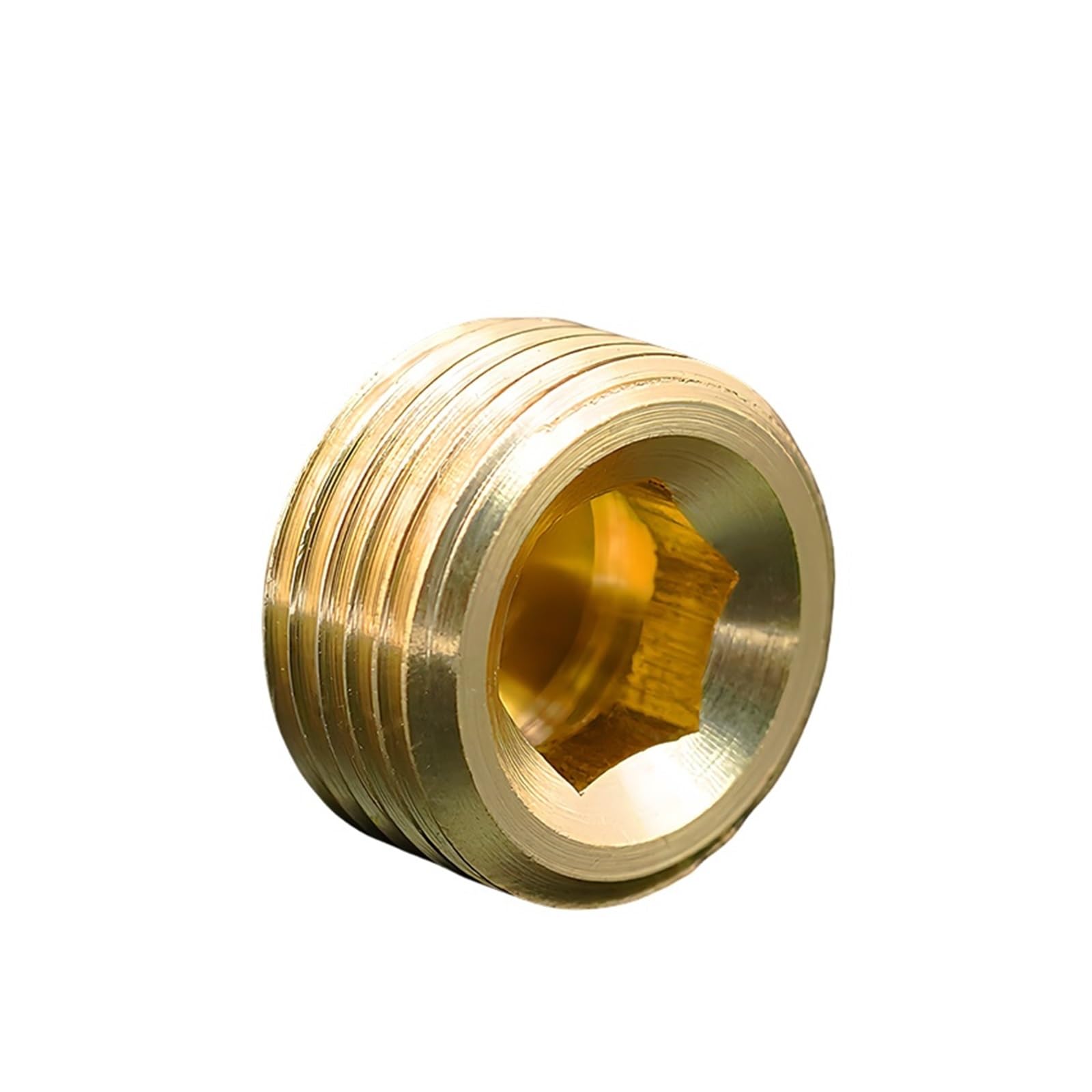 IDGTTLDF 1pc Brass Hexagon Pipe M22x1.5 Male Countersunk End Fitting Water Gas Oil IDGTTLDF