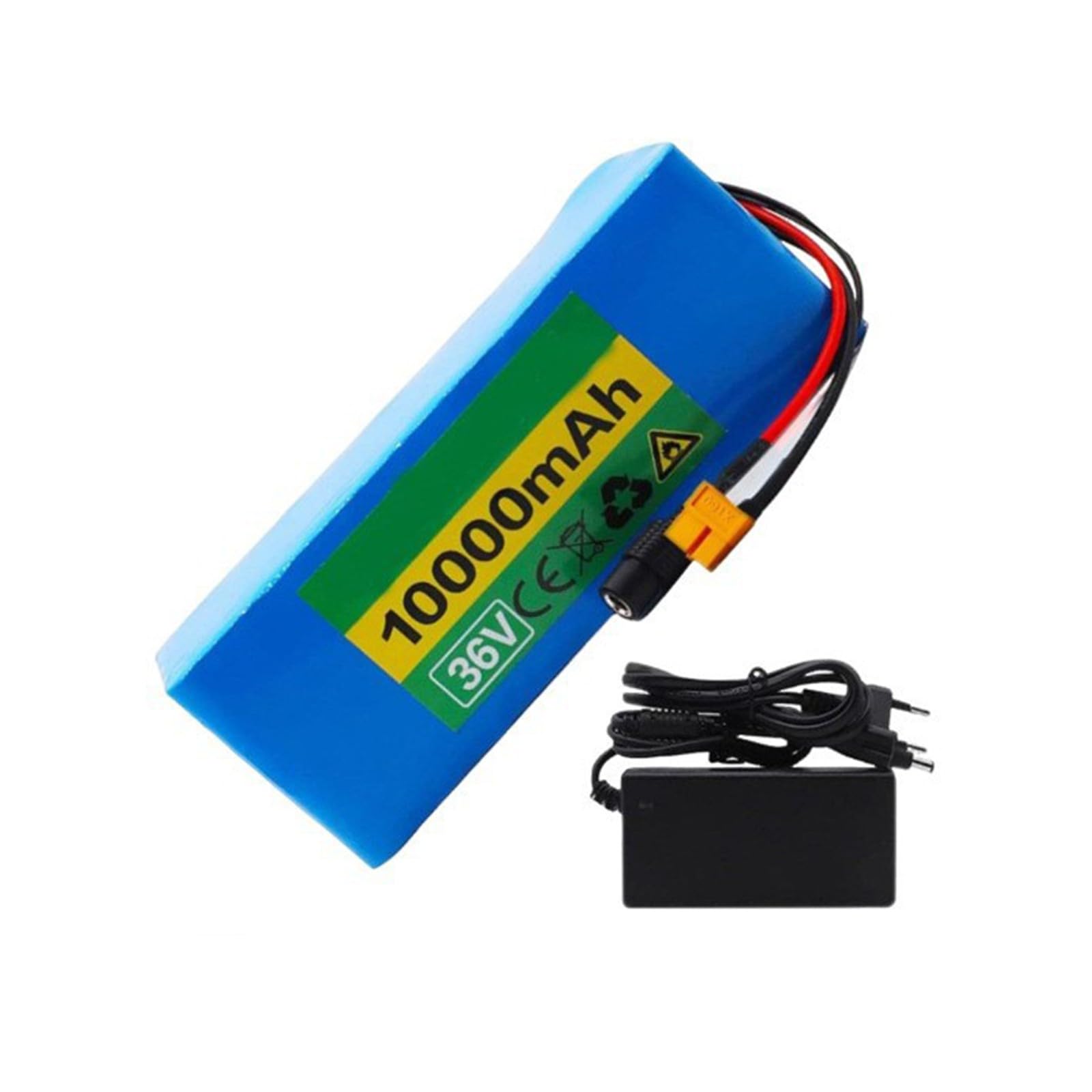 36V 10AH Batterie Lithium-ION Étanche pour Vélo Électrique 10S2P Batterie Lithium-ION Étanche pour Trottinette Électrique Batterie Rechargeable avec Chargeur