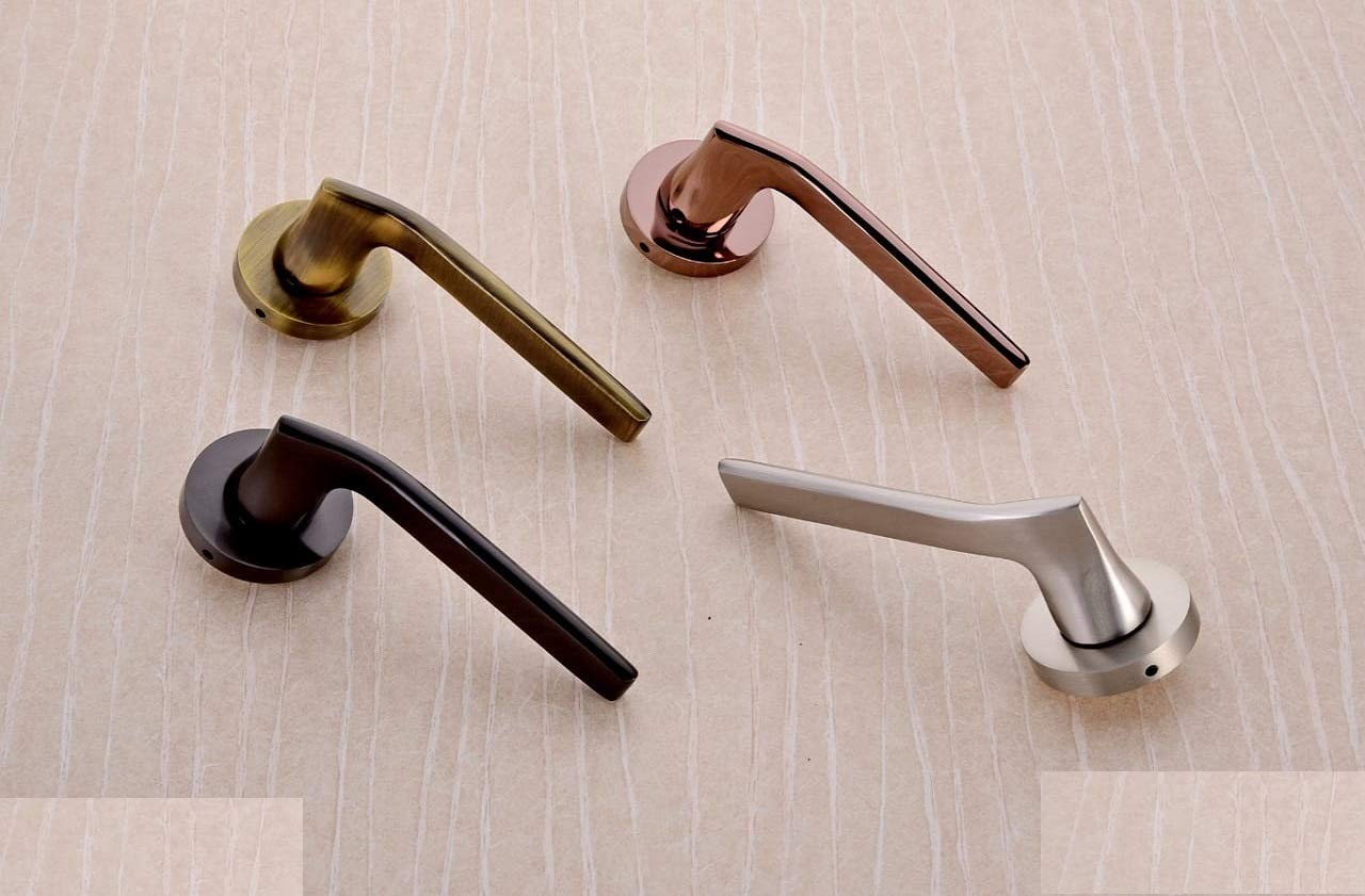 AUM SHIVAM BRASS MORTISE HANDLE SET WITH BODY BLACK