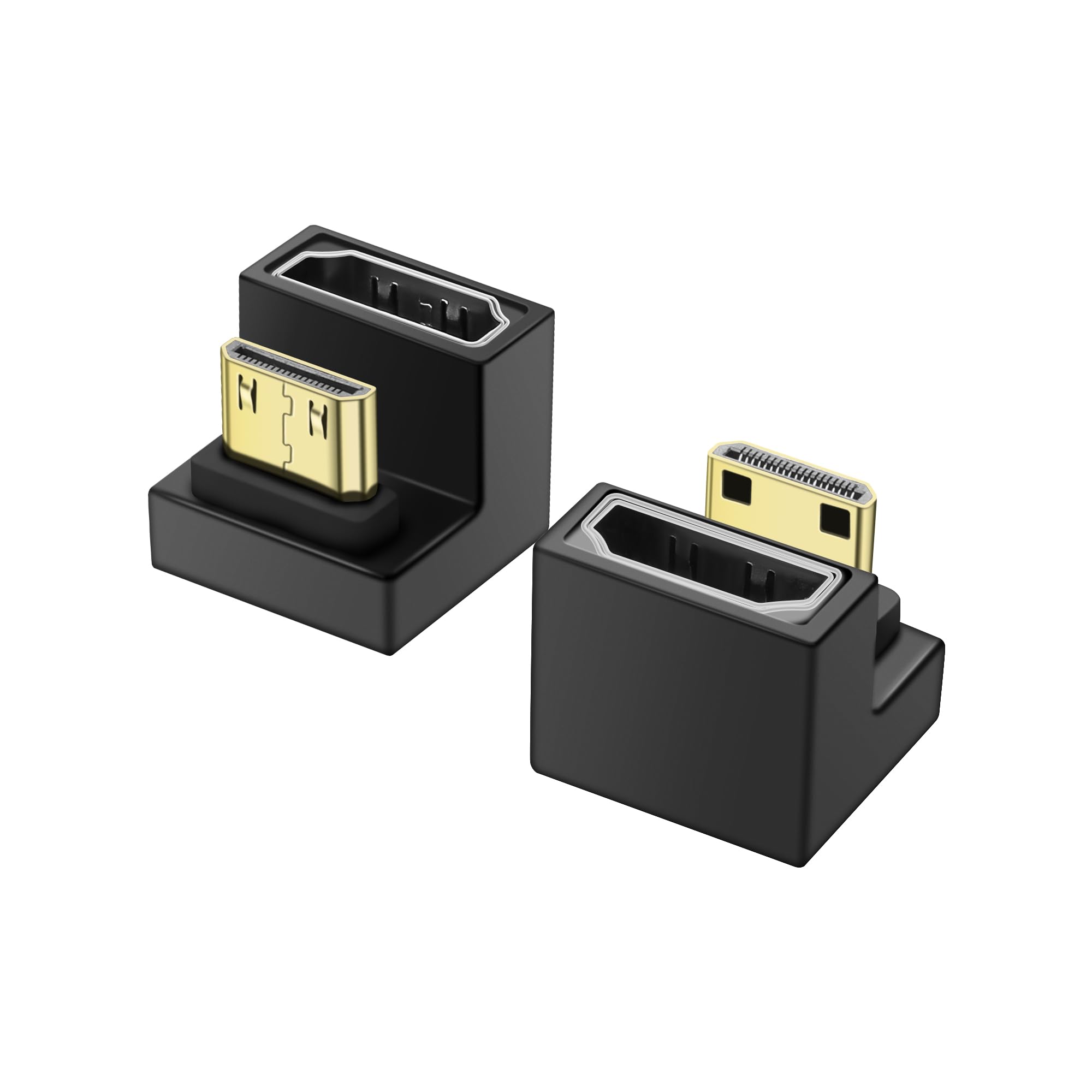 PNGKNYOCN Cavo Corto Da Micro HDMI A HDMI Da 8 K, Angolo Retto Da 0,3 M