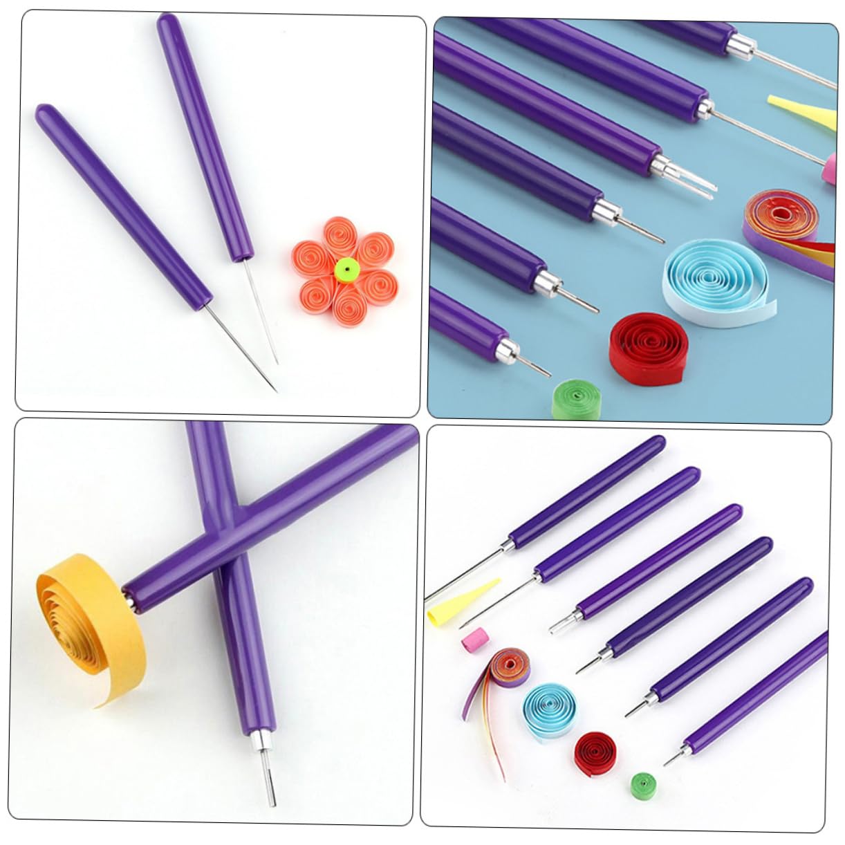 OSALADI 5 Sätze DIY Papier Quilling Stift Teiliges Hochwertiges Zubehör Rostfreiem für Präzises Basteln für Kunstkarten und Projekte für Anfänger und Fortgeschrittene