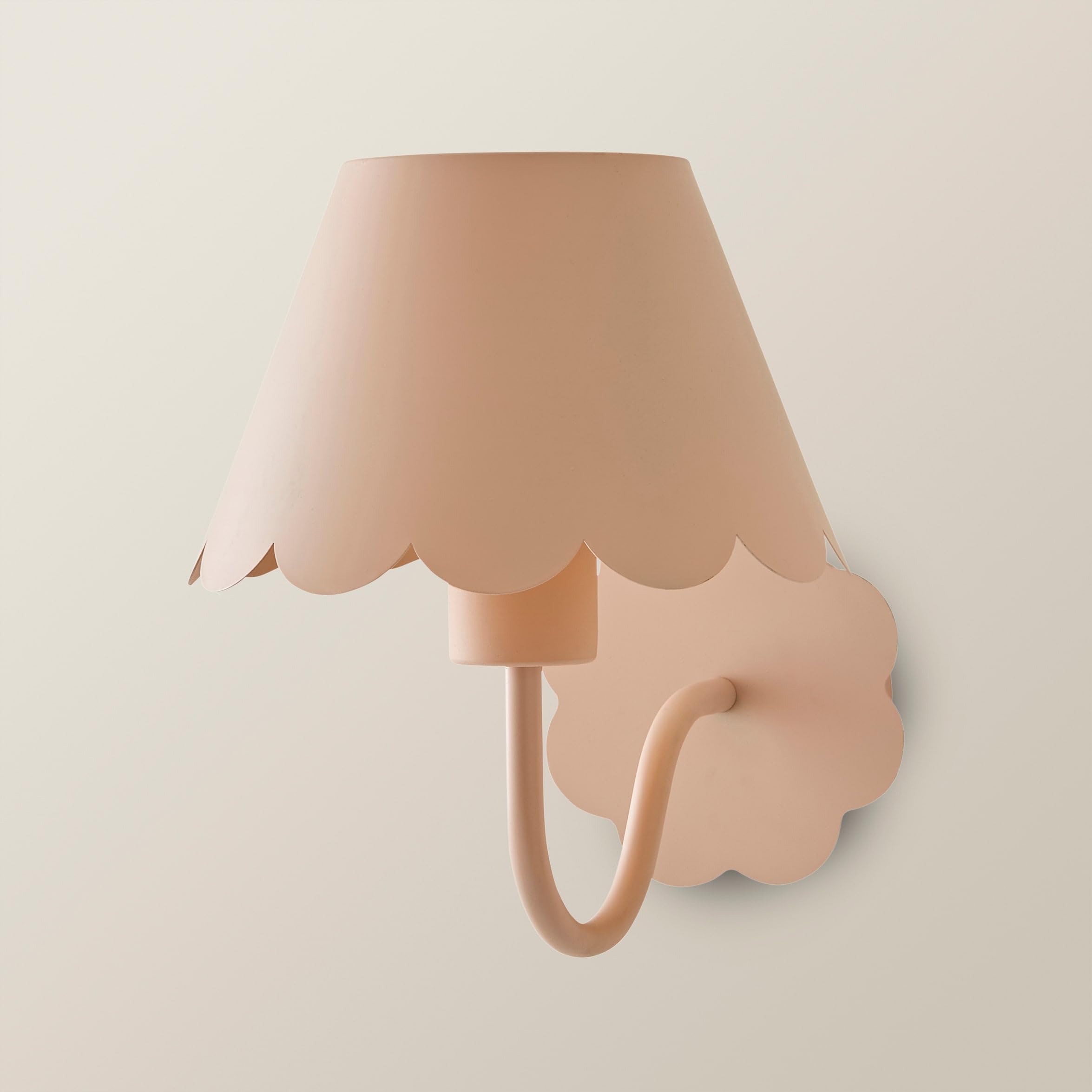 ValueLights | Hallie Pink Scallop Rechargeable Wall Light | Wall Lights, Home Décor & Improvement Essential