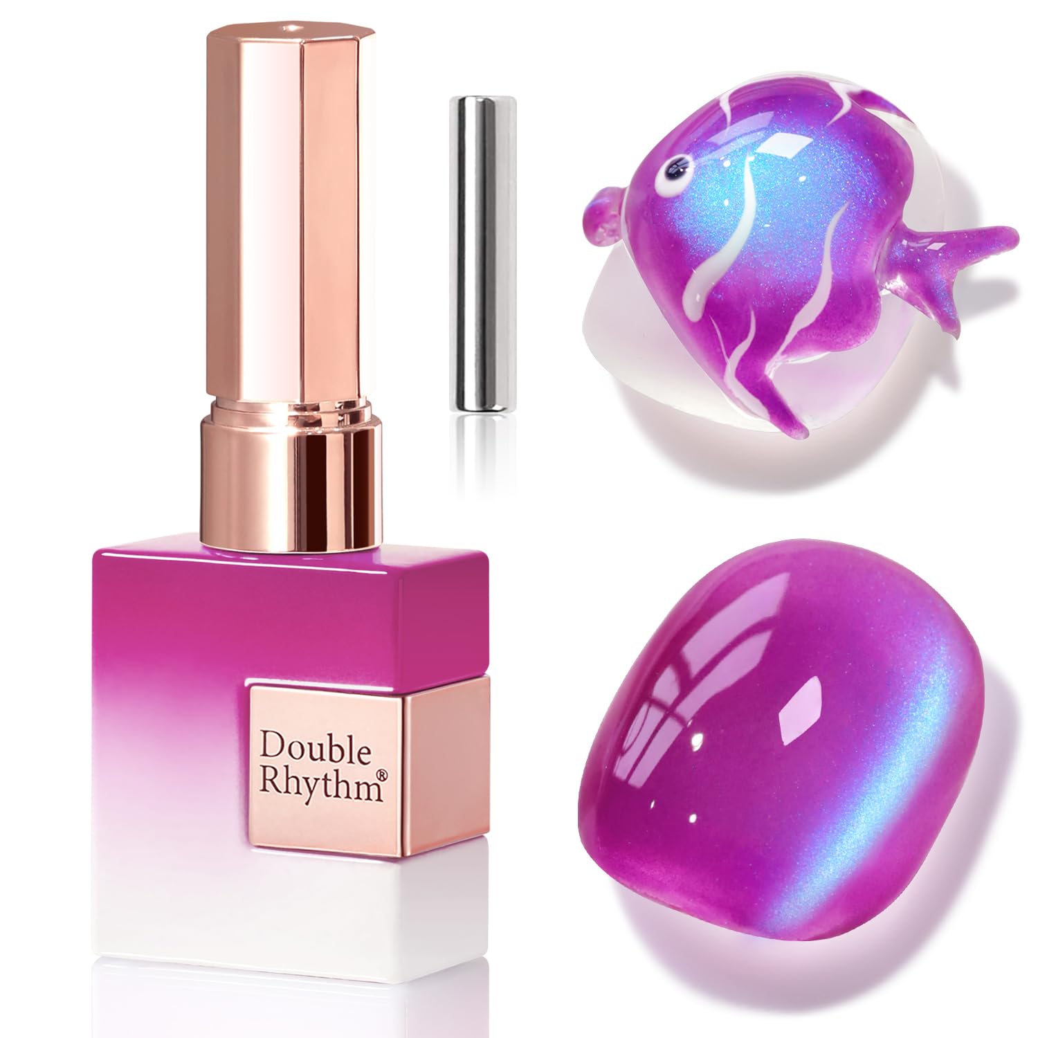 Amazon.com : Double Rhythm Jelly Glass Cat Eye Gel Polish with