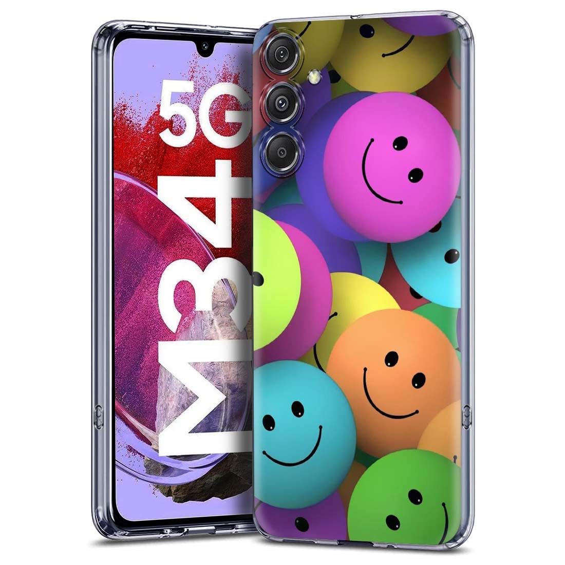 Fashionury Silicone Designer Case for Samsung Galaxy M34 5G/F34 5G Back Cover for Samsung Galaxy M34 5G/F34 5G Printed Back Cover D0637,Multi Coloured (B0CBX34XTK) Amazon Price History, Amazon Price Tracker