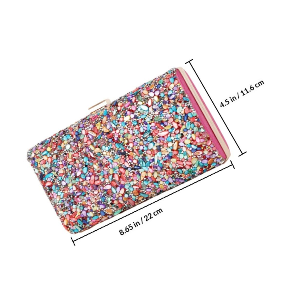 Generisch Abendtasche Damen, Bunte Partytüte, Dekorative Kettenhandtasche, praktisch und tragbar, geeignet für Partys und besondere Anlässe
