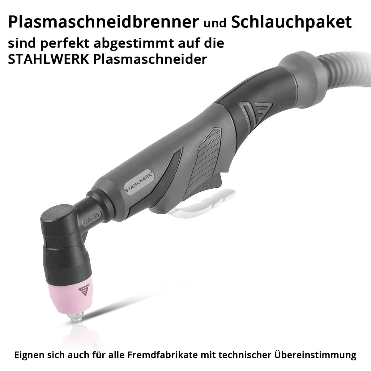STAHLWERK antorcha de plasma AG-60/SG-55 con paquete de mangueras 5m cortador de plasma hasta 70 A máquinas de soldadura accesorios originales