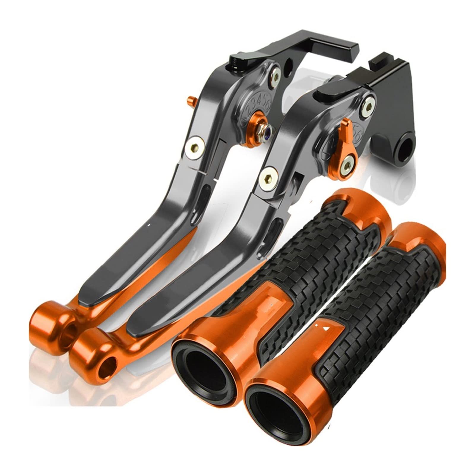 GAHELI JHFUIOW Leviers d'embrayage De Frein Réglables en Aluminium De CNC De Moto Poignées De Guidon pour Y&amaha YBR125 2005-2014 Pièces de Moto (Couleur : 18)