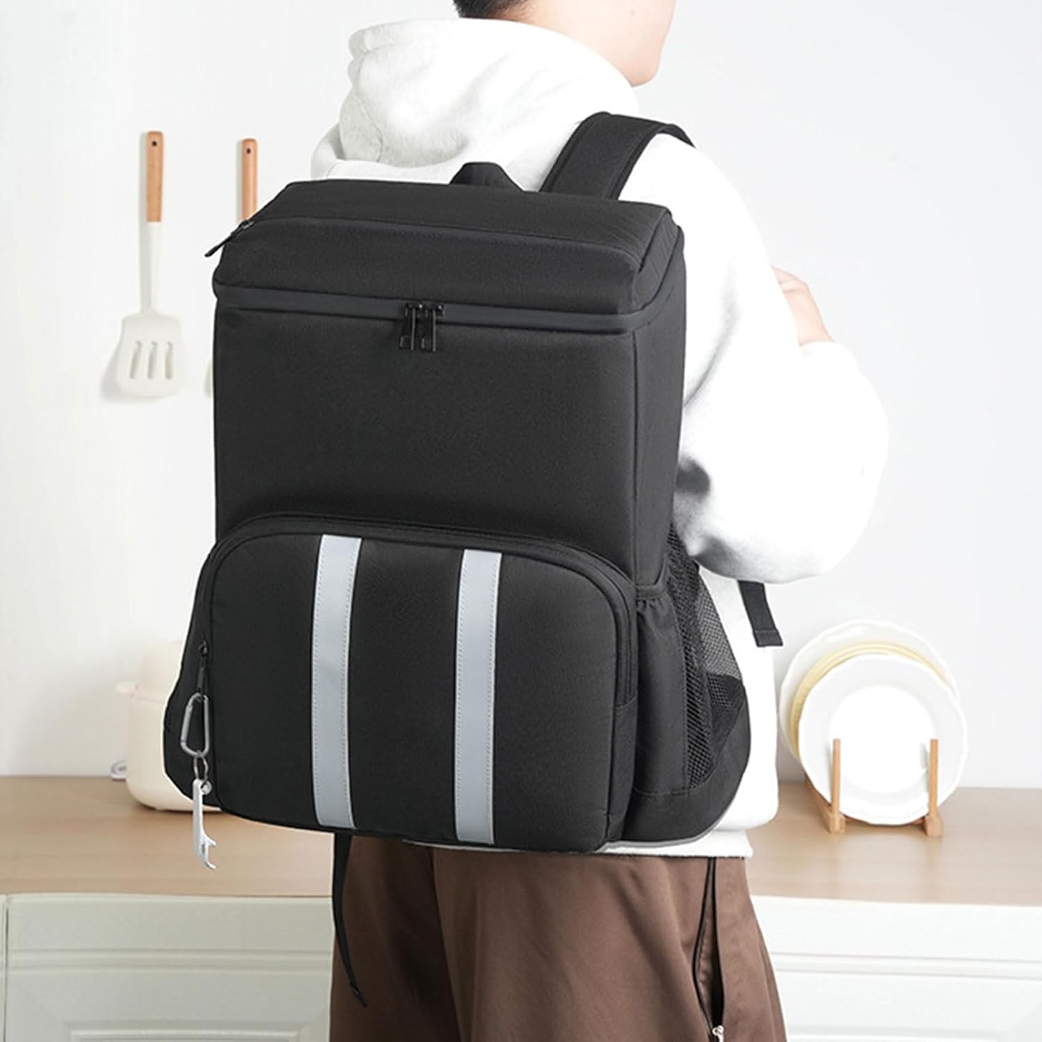 Practical Leakproof Backpack Cooling with Insulated Interior for Outdoor Enthusiast for Picnics Camping and Hiking Insulated Cooling Backpack