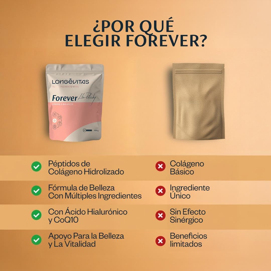 Longévitas Proteína Mujer Polvo, Creatina Ashwagandha 1 Mes (600 g) | Sin azúcar, Probióticos, CoQ10 y ácido hialurónico, Adaptógenos y equilibrio hormonal, España, ISO 9001