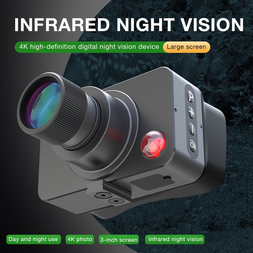 Telescopio de Visión, Monocular de Visión IR850, Grabación de Video 4K y de Fotografías con Tarjeta de 32 GB.