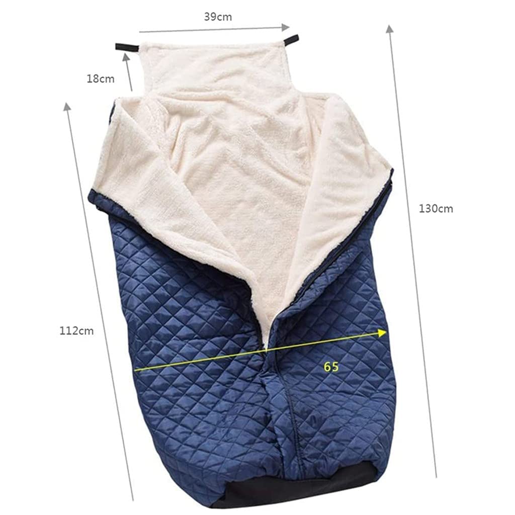 Bolsa para silla de ruedas, saco de forro polar impermeable para mayor comodidad y calidez, compatible con la mayoría de sillas de ruedas